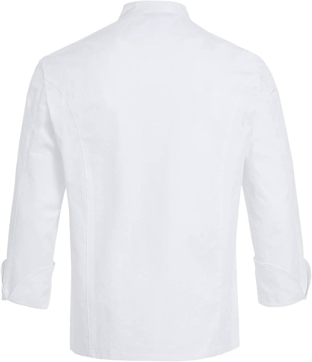 GREIFF Gastro Moda Herren Cuisine Basic Kochjacke Regular Fit Schwarz Modell 5566 S Weiss, S Weiss