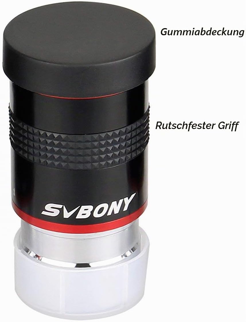 Svbony Teleskop Okular 1,25”, 20mm Weitwinkel Planetenokular 68° FMC Beschichtung Astronomie Zubehör