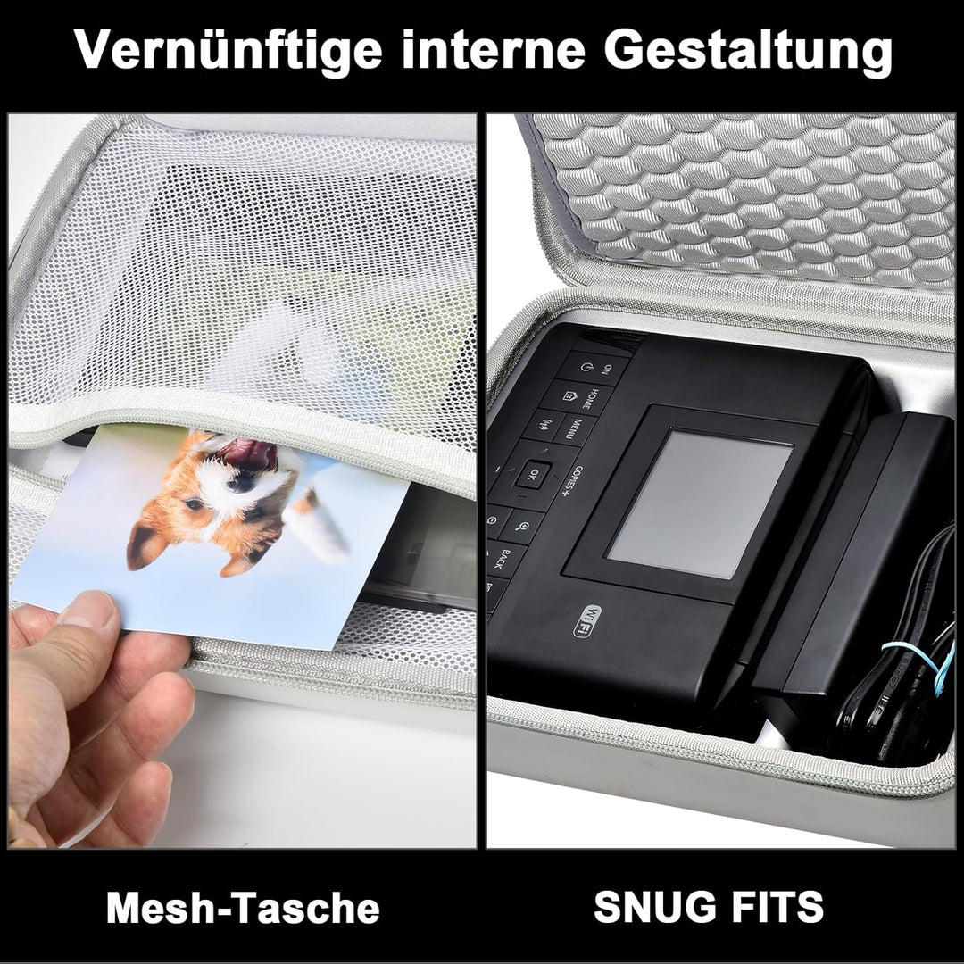 casmilee Hart Tasche für Canon SELPHY CP1500/CP1300/CP1200 Mini Mobiler Fotodrucker und Farbtinten P