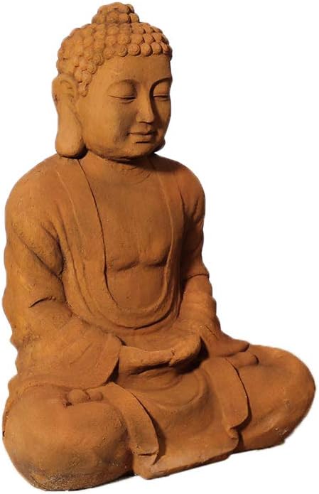 Lüllmann XL Buddha Figur 58cm Skulptur Steinoptik Indoor-Outdoor Buddha 406178