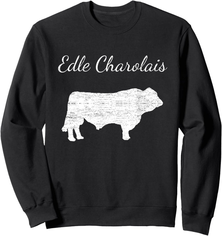 Charolais Landwirt Bauer Landwirtschaft Kuh Rinder-Züchter Sweatshirt