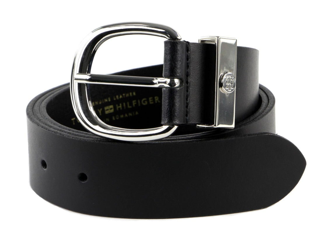 Tommy Hilfiger Basic Oval Buckle Belt 3.5 W95 Black