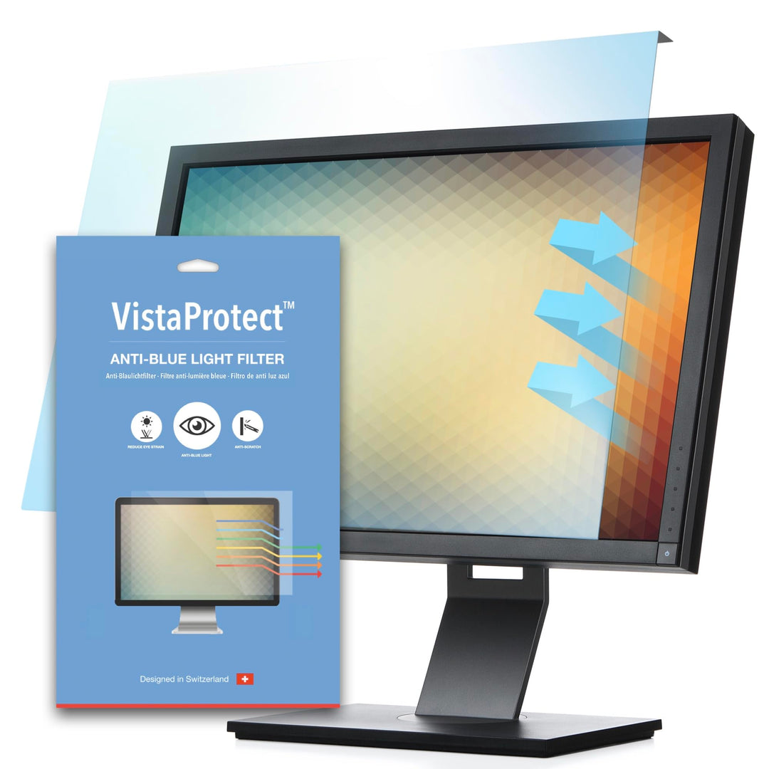 VistaProtect - Premium Anti-Blaulichtfilter für Computermonitore, Abnehmbar (23" bis 24" Zoll)