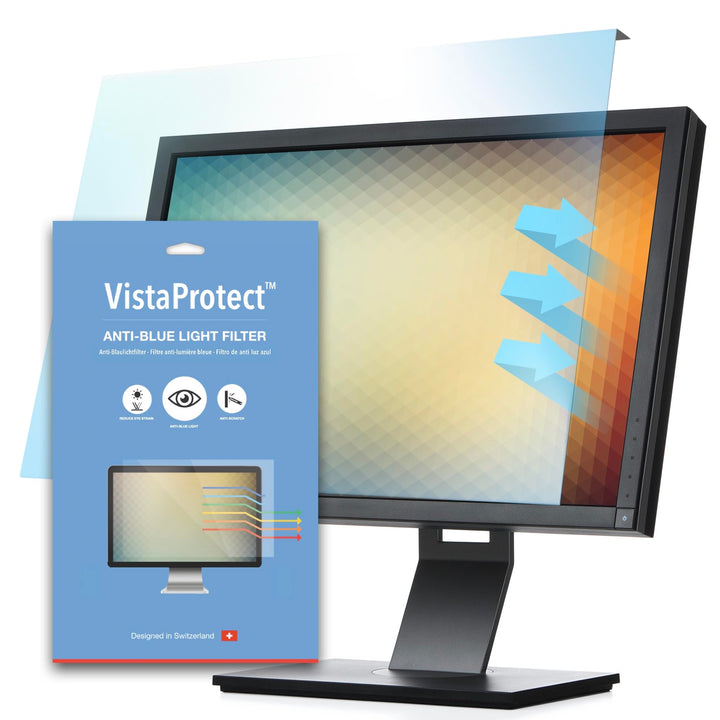 VistaProtect - Premium Anti-Blaulichtfilter für Computermonitore, Abnehmbar (23" bis 24" Zoll)