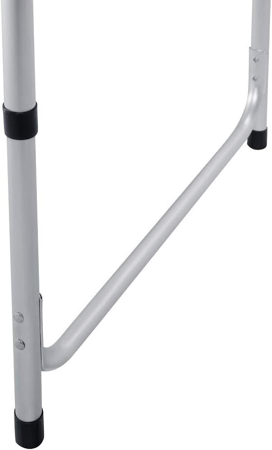 Tragbarer Aluminium-Klapptisch, 120 cm, für Party, Garten, Grillen, Camping, 3 verstellbare Höhe, Le