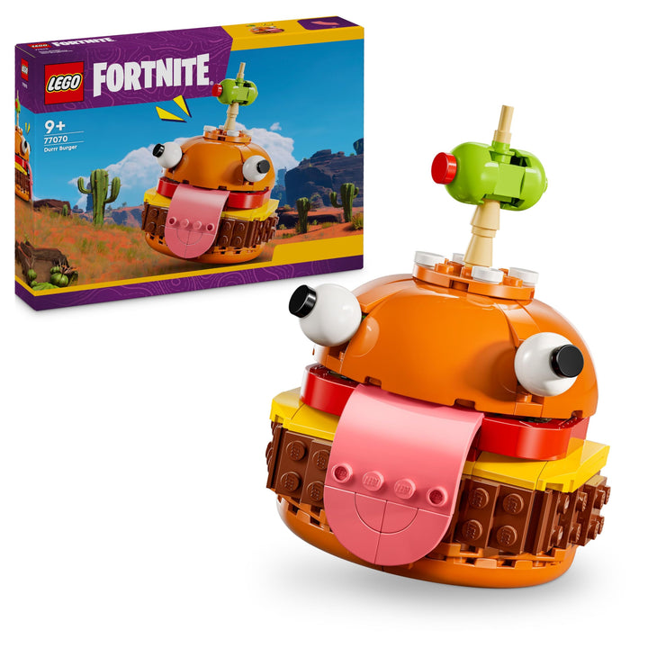 LEGO Fortnite Durrr Burger Spielzeug - Spielfigur eines Videospiel Charakters mit authentischen Deta