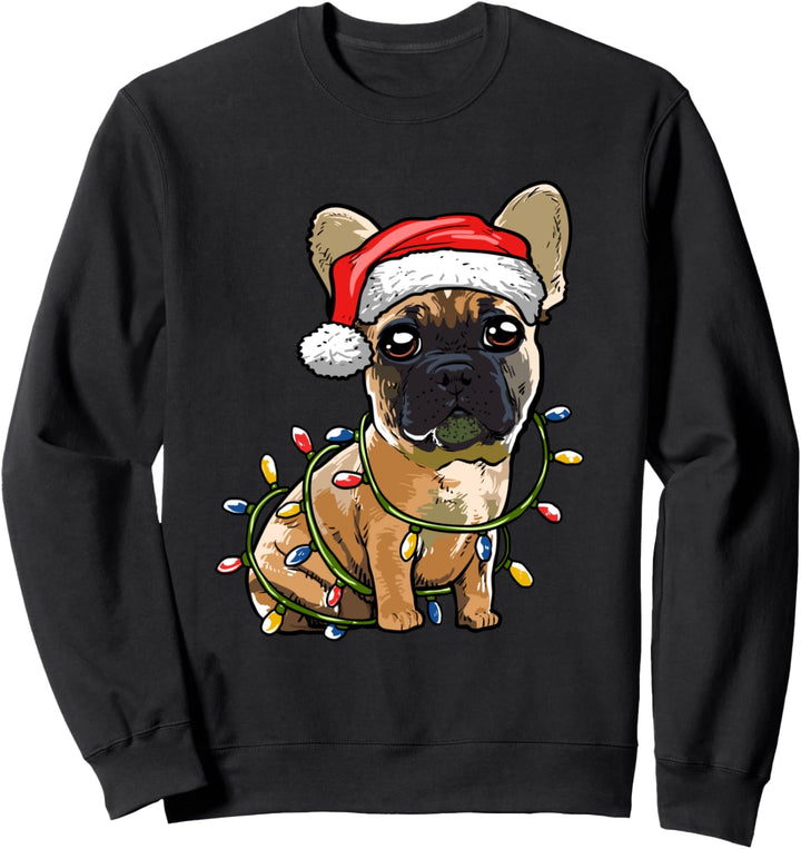 Französische Bulldogge Weihnachten Geschenk Hunde Kostüm Sweatshirt