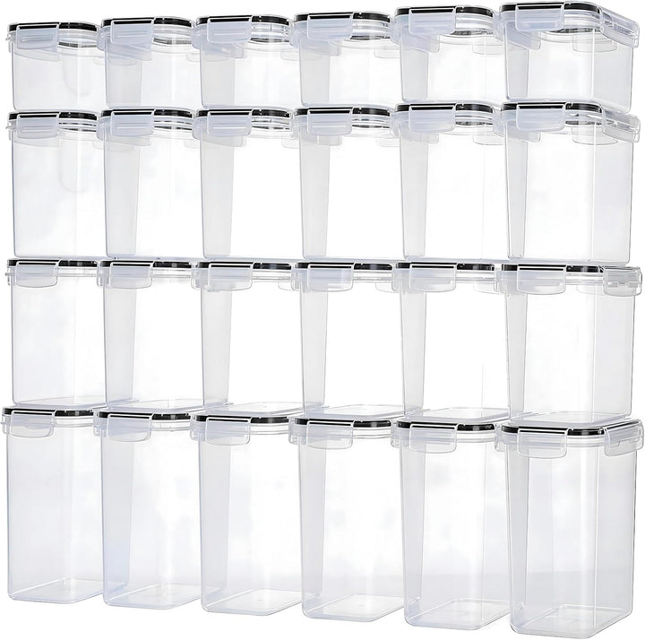 Mavivegue Vorratsdosen mit Deckel Luftdicht,BPA-frei, 24er Set Aufbewahrungsbox Küchen für Mehl, Zuc