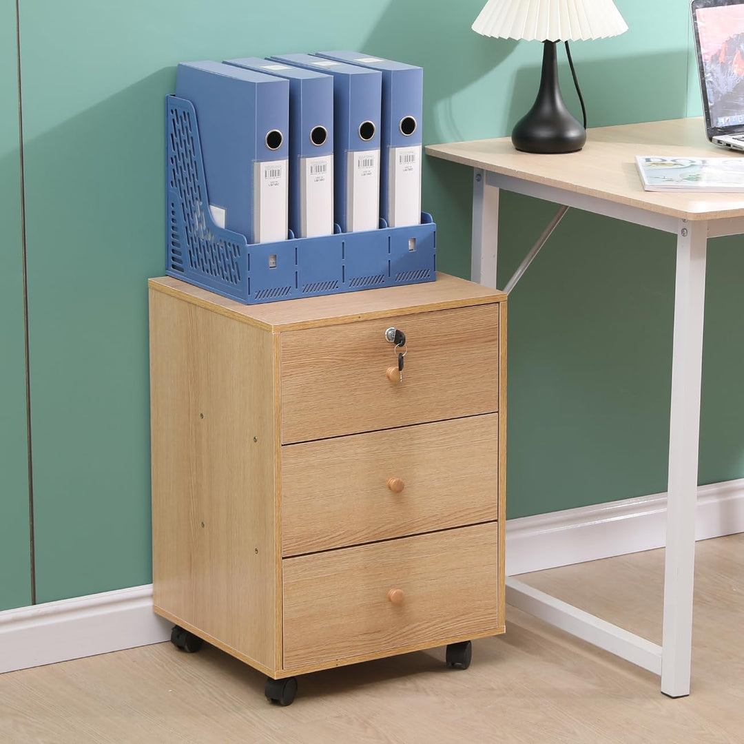 Kleiner mobiler Aktenschrank, Heimbüro, unter Schreibtischschubladen, Aktenaufbewahrungseinheit, Bür
