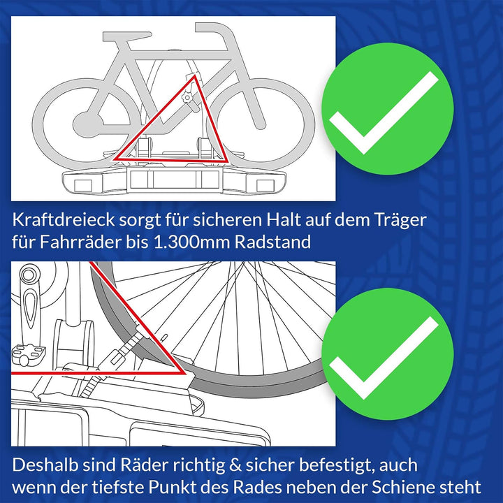 Westfalia 3er bikelander Fahrradträger für die Anhängerkupplung | Kupplungsträger für 3 Fahrräder |