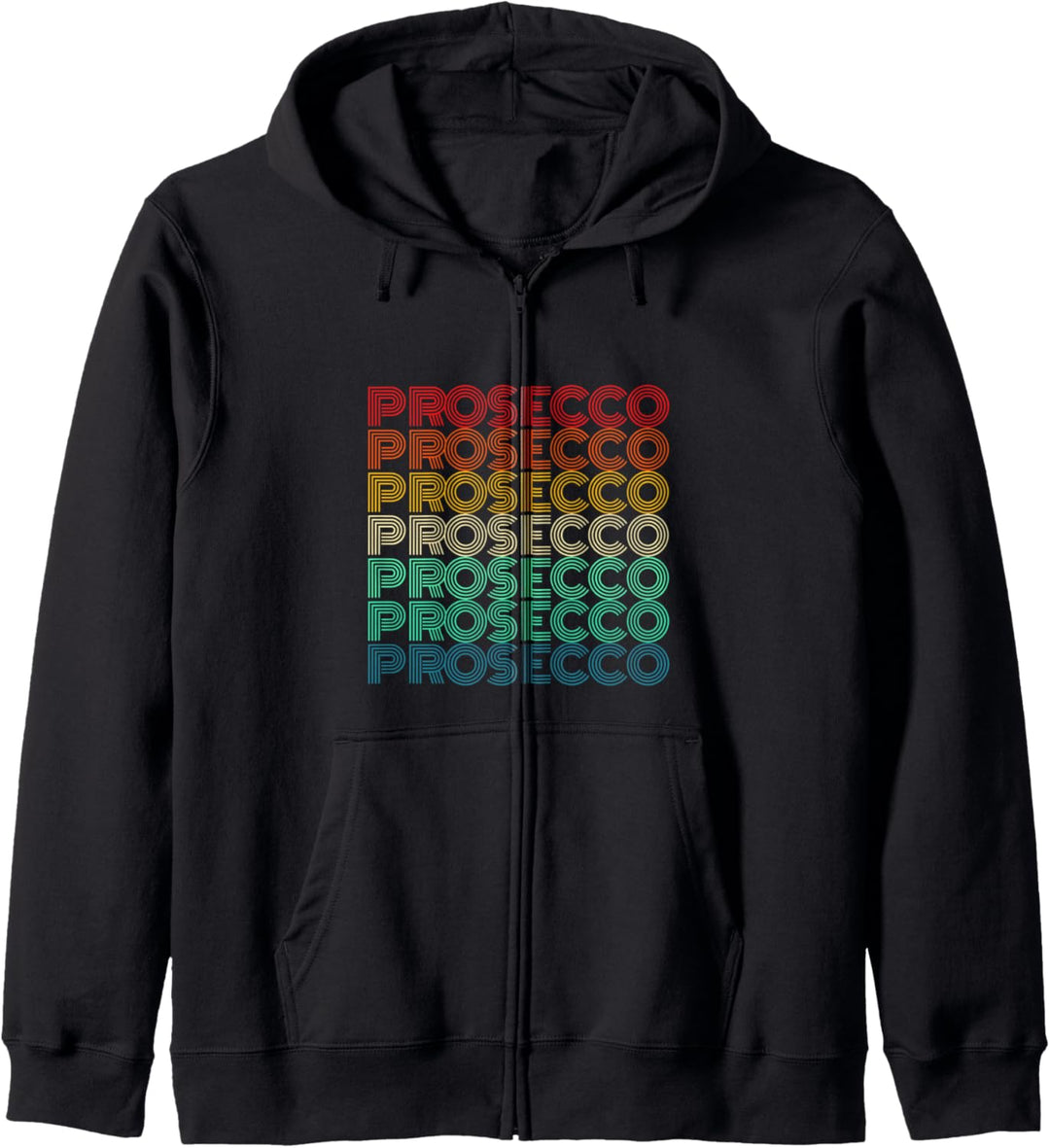 Prosecco Design für Nostalgiker Kapuzenjacke
