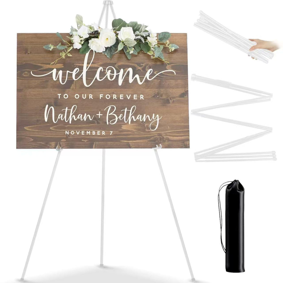 PUWOWYE Künstler Staffelei Stand, 160cm Verstellbares Stativ Tisch Kunst Leinwand Malerei Display, E