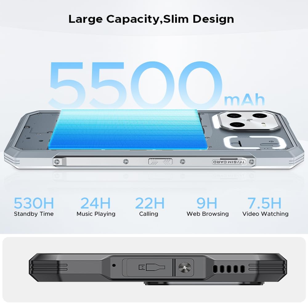 DOOGEE Blade GT Outdoor Handy 5G Smartphone (2025), Dimensity 7050 32GB+256GB Android 14 IP68 Handy