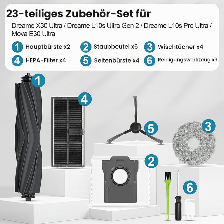 Zubehör für Dreame L10s Ultra Gen2 /L10s Pro Ultra Heat | Ersatzteile für L40 Ultra A | AE/Mova E30
