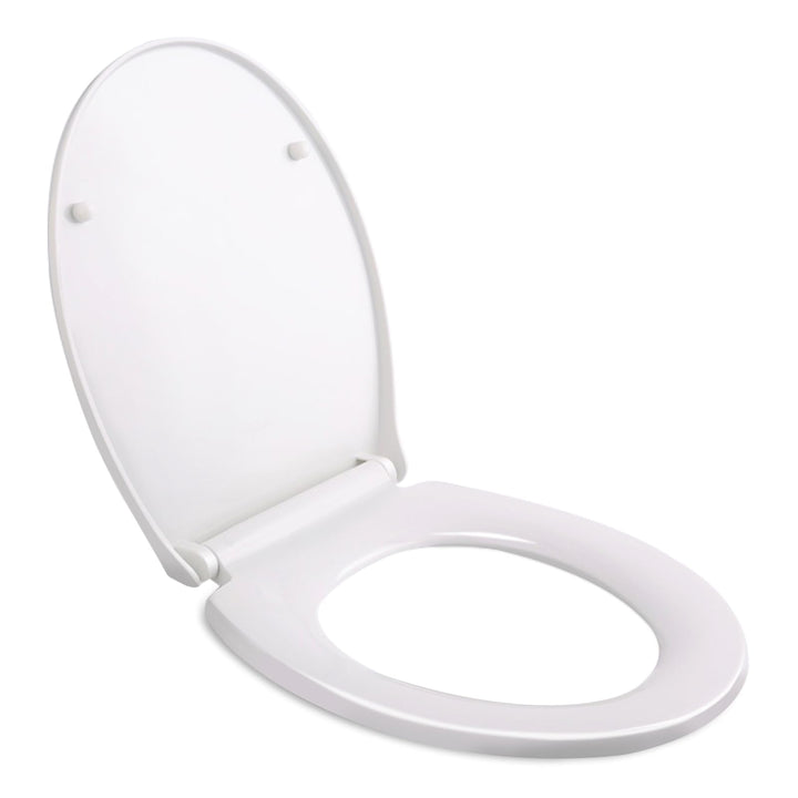 Himimi Toilettendeckel Oval Klodeckel mit Quick-Release-Funktion, Absenkautomatik und Justierbaren E