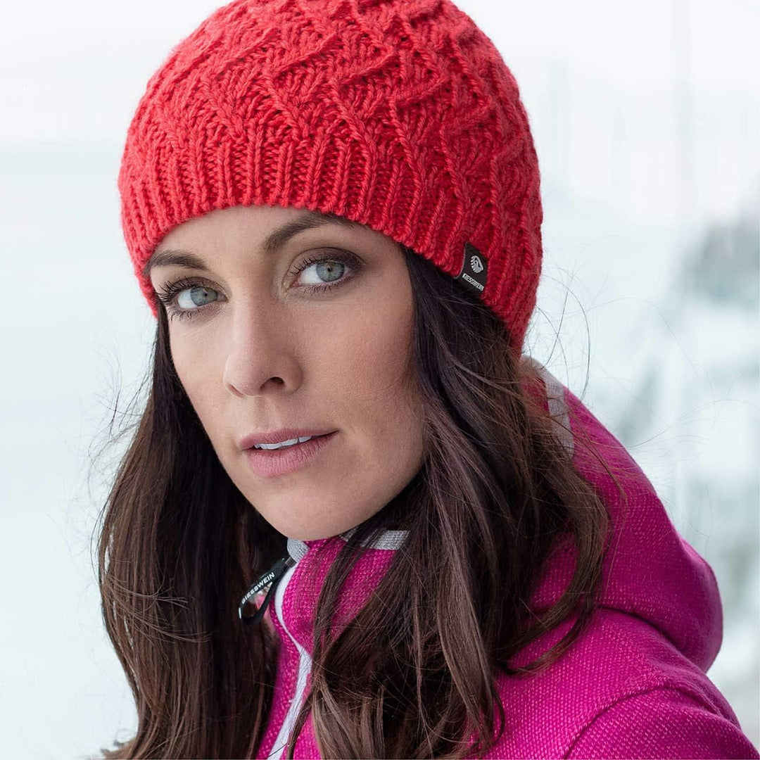 GIESSWEIN Beanie Kreuzeck - Merino-Mütze für Damen & Herren, Warme Strickmütze mit Fleece-Futter, Un