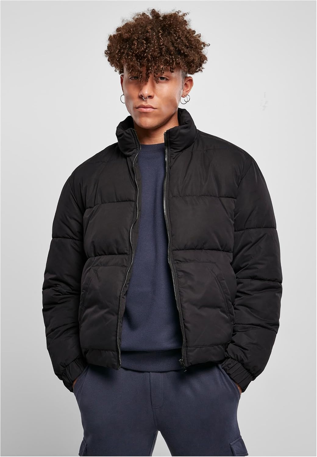 Urban Classics Herren Jacke, M Schwarz