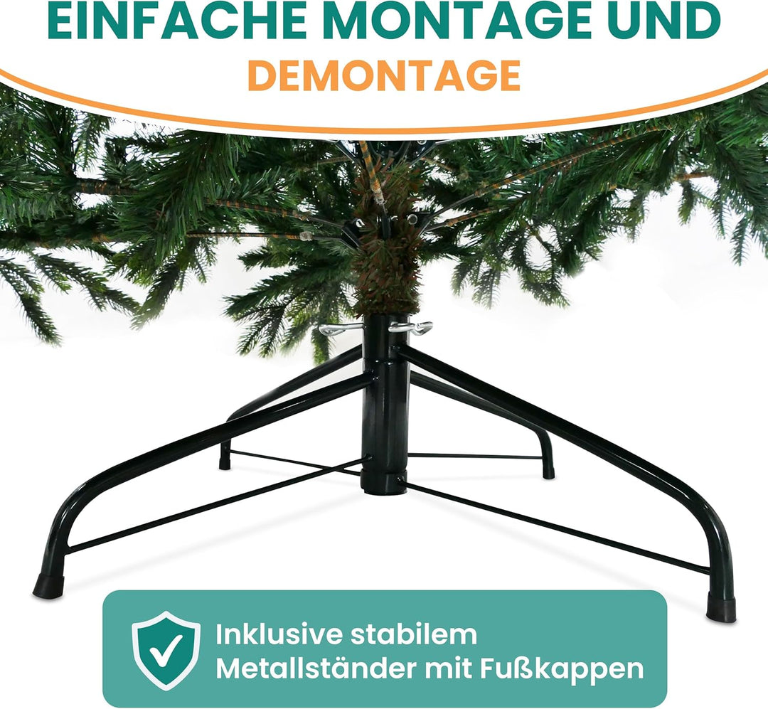 Künstlicher Weihnachten Baum – Christbaum künstlich klein – Weihnachtsbaum Kunststoff – Fake Tannenb