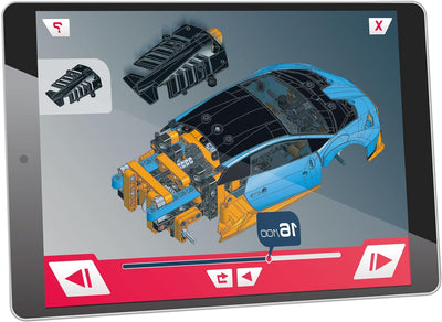 Clementoni - Wissenschaft Build Huracán STO-Set Kinderbau, Modell Lamborghini, Mechanisches Labor, W