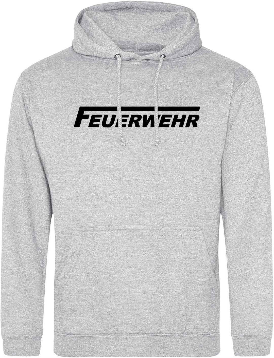 huuraa Unisex Hoodie Feuerwehr langes F Pullover Vegan Grösse 3XL Heather Grey mit Motiv für Lebensr