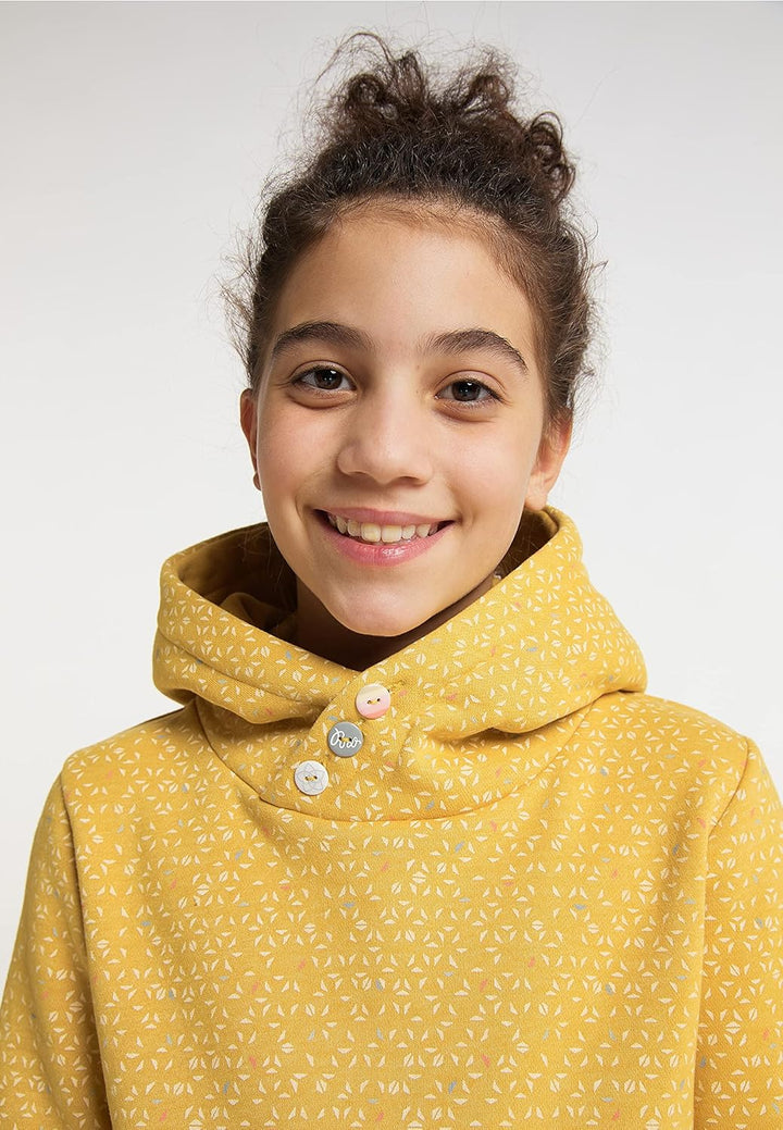 Ragwear Dorka Mädchen Sweatshirt mit Kapuze Kapuzenpullover Pullover Sweater 128 Honey, 128 Honey