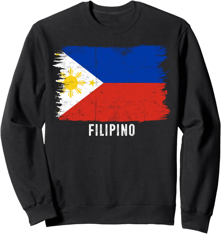 Philippinische Vintage-Flagge | Filipino & Proud of my Roots Sweatshirt