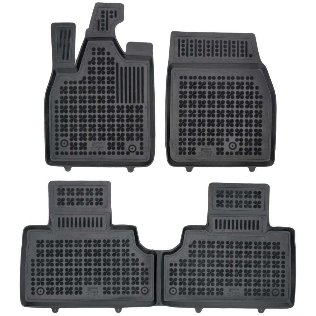 SMK Auto fussmatten gummimatten passt für Ford Mustang Mach-E ab 2020 fussmatten Auto für alle Jahre