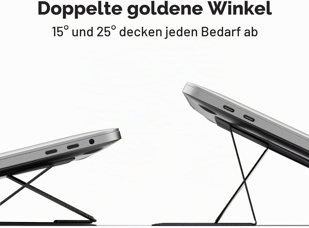 MOFT Laptop Ständer, Faltbarer Laptopständer Notebook Ständer mit 2 einstellbaren Winkeln, Haltung V