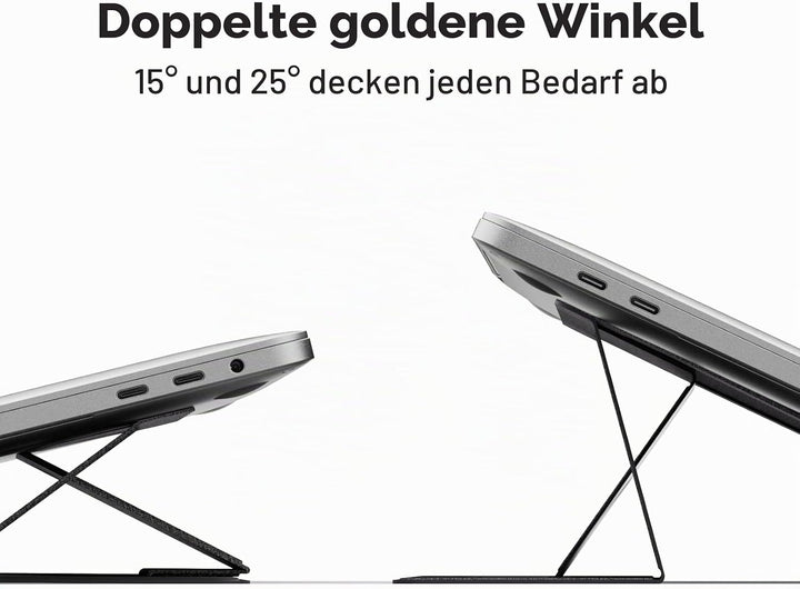 MOFT Laptop Ständer, Faltbarer Laptopständer Notebook Ständer mit 2 einstellbaren Winkeln, Haltung V