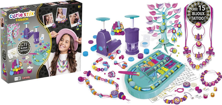 Cutie Stix - Atelier Bijoux de Créateur - Fabrication de bijoux Enfants - Dès 6 ans - Lansay
