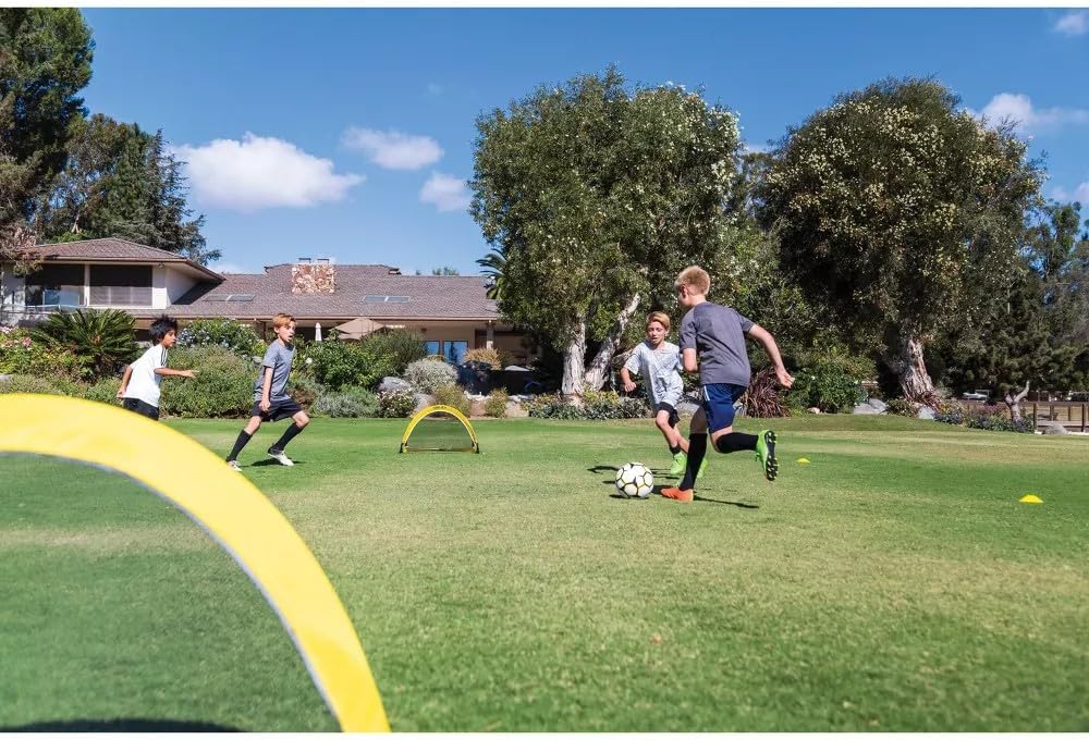 SKLZ Playmaker Tragbares Pop-Up-Tor-Set für Training und Pickup-Spiele (inkl. 2 Tore)
