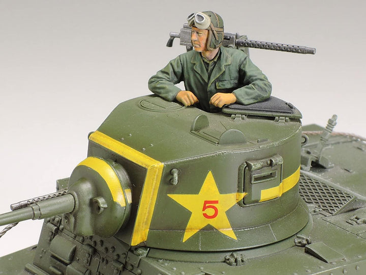 TAMIYA 35360 - 1:35 US M3 Stuart Späte Produktion, Modellbau, Plastik Bausatz, Hobby, Basteln, Klebe