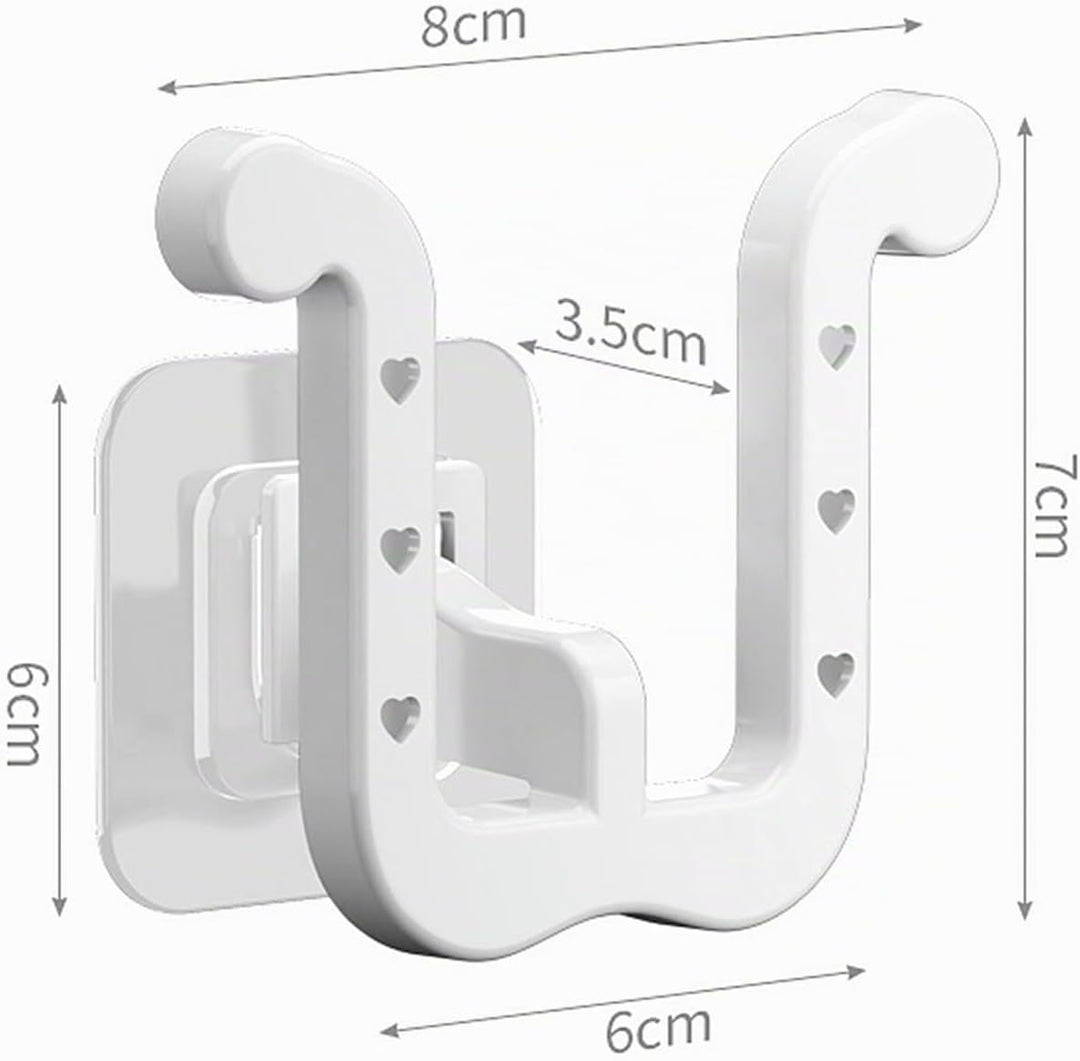 10pcs Schuhregal Zur Hausschuhe Wandmontage, Ohne Bohren Wand Slipper Aufbewahrung Schuhablage Wand
