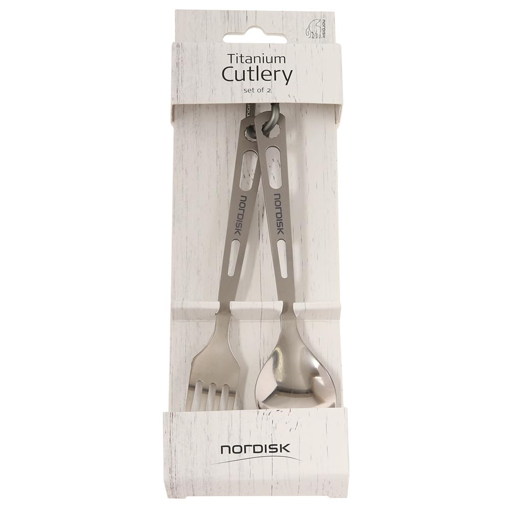 Relags Nordisk Titanbesteck-2er Set Besteck, Silber, One Size