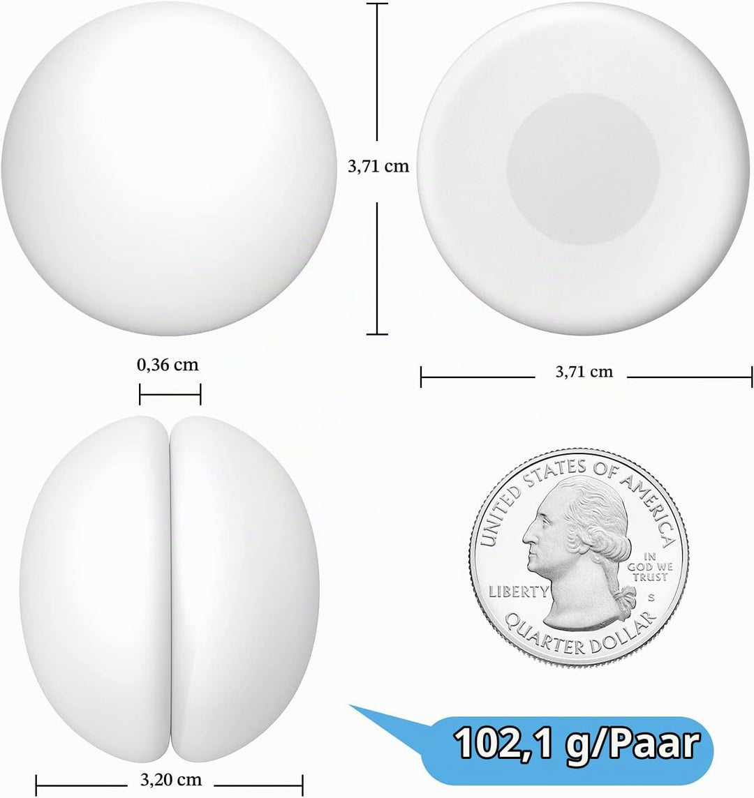 VANZAVANZU Duschvorhang Gewichte, Niemals Rost Duschvorhang Magnete, Silikonbeschichtete Magnete Tis