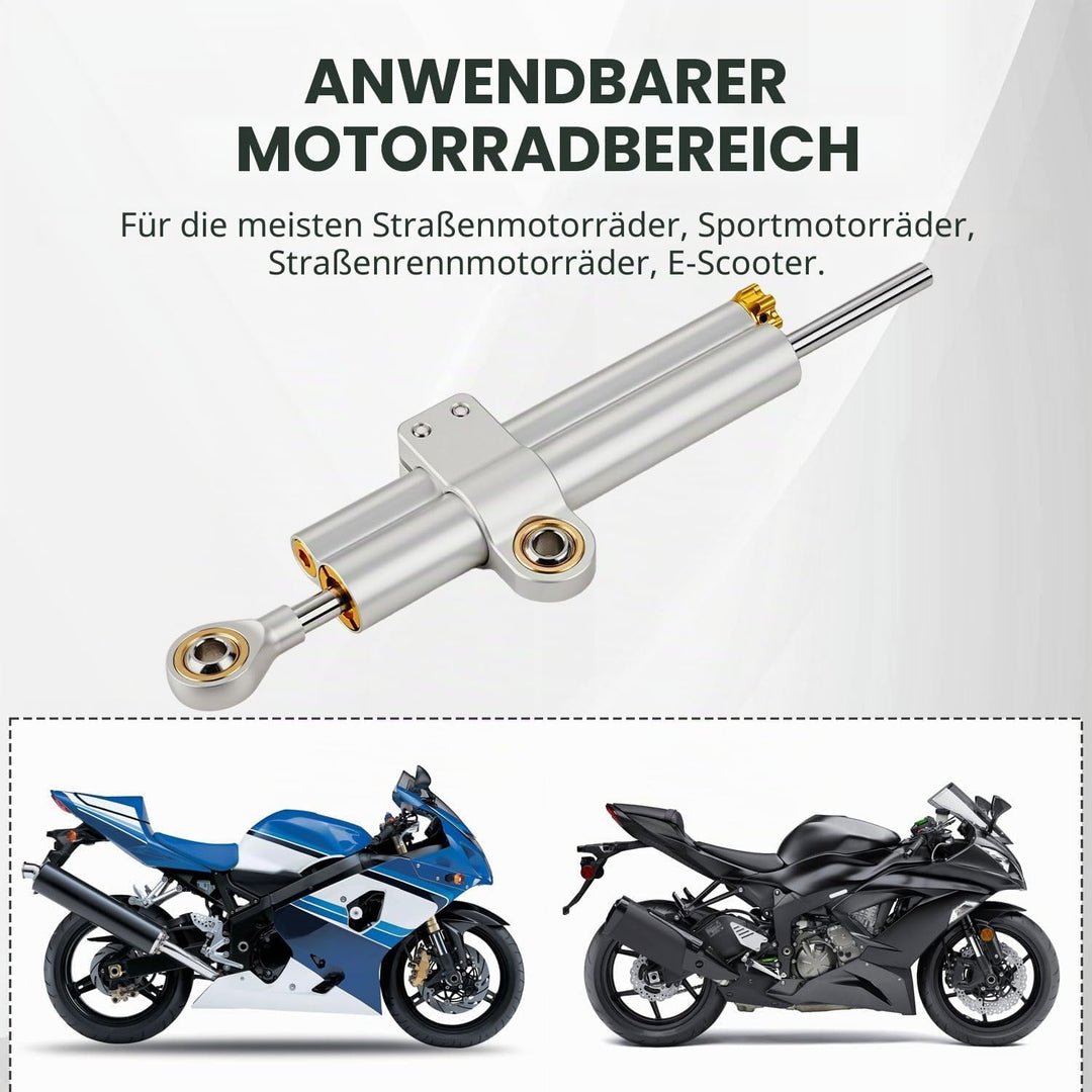 Lenkungsdämpfer Motorrad,CNC Aluminium Motorrad Lenkungsdämpfer Stabilisator Universal Einstellbar F