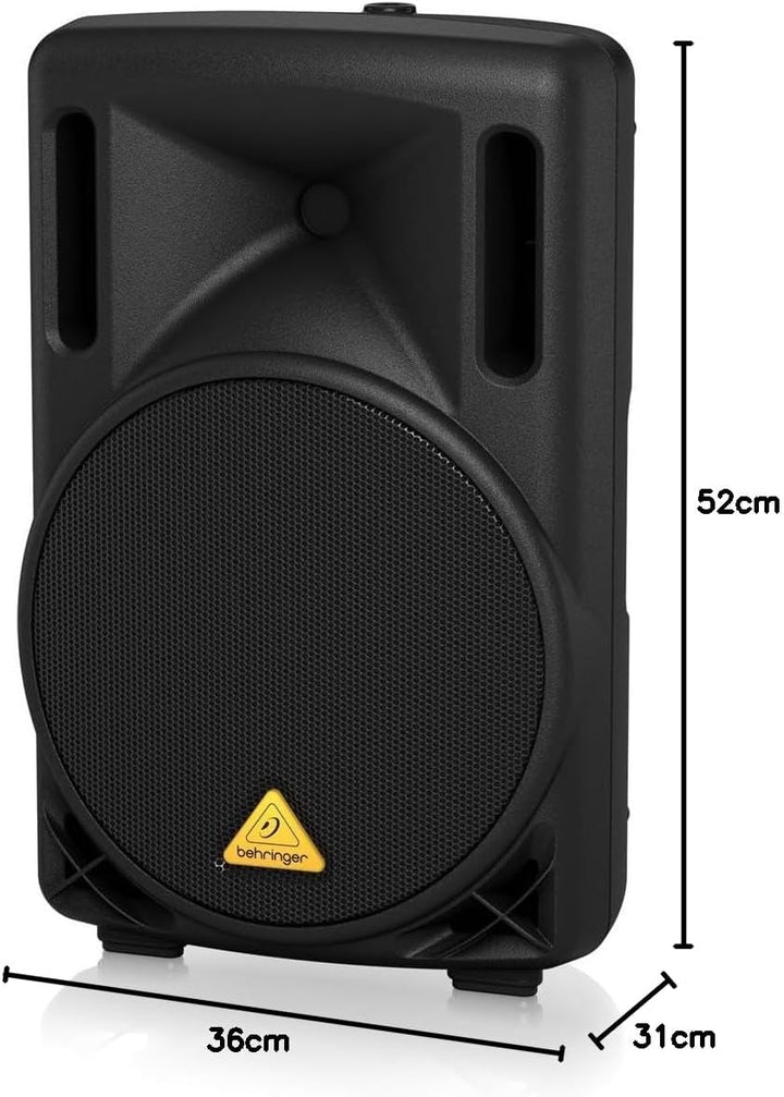 Behringer EUROLIVE B210D Aktives 200-Watt-2-Wege-PA-Lautsprechersystem mit 10-Zoll-Tieftöner und 1,3