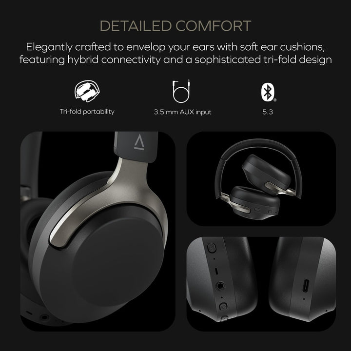 CREATIVE Zen Hybrid SXFI Kabellose Over-Ear-Kopfhörer mit Super X-Fi-Technologie, adaptiver hybrider