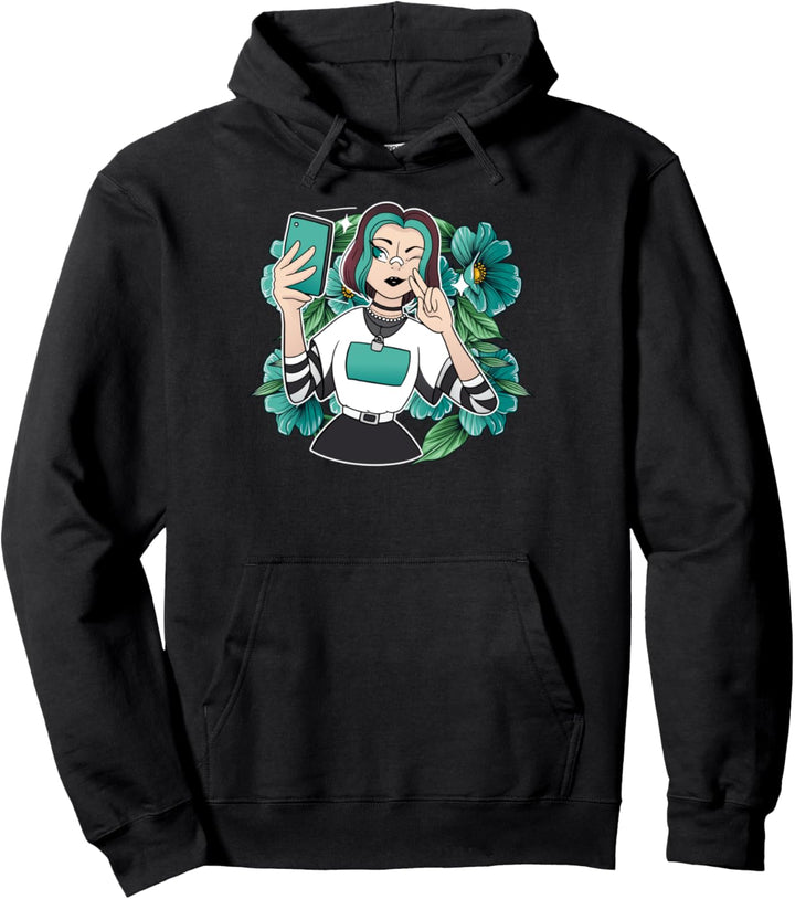 Pastel goth Anime Pullover Hoodie