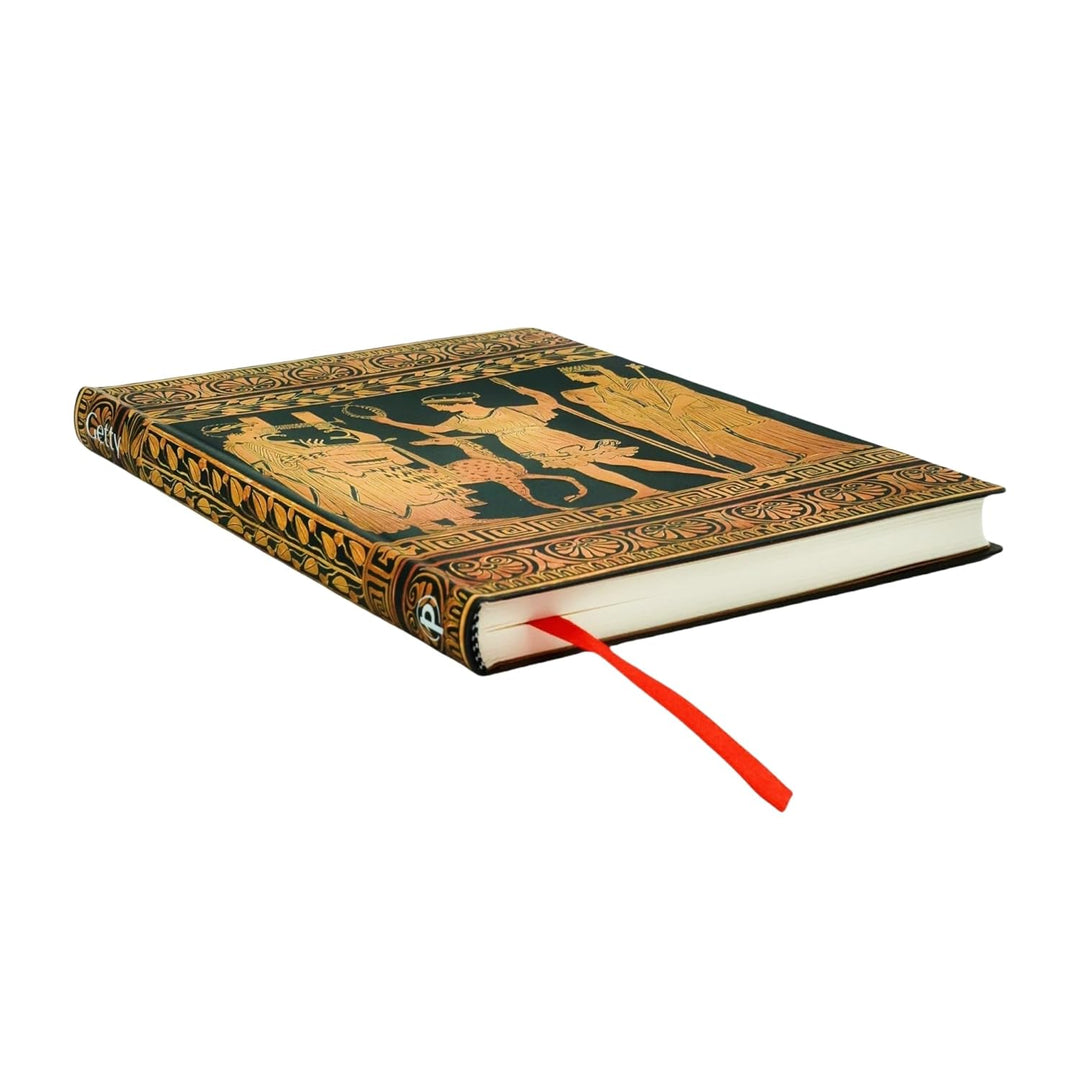 Gathering of Deities (Ancient Greek Pottery) Midi Lined Softcover Journal (Elastic Band Closure), Te