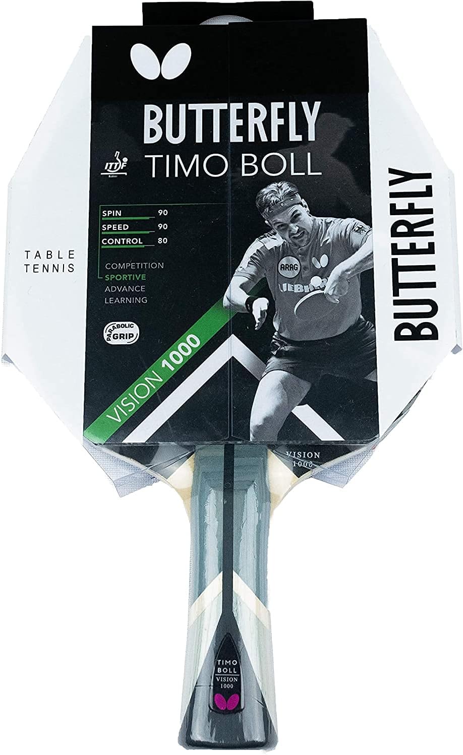 Butterfly® Timo Boll Vision 1000 Tischtennisschläger | Tischtennis Racket Bat TT Profi Wettkampfschl