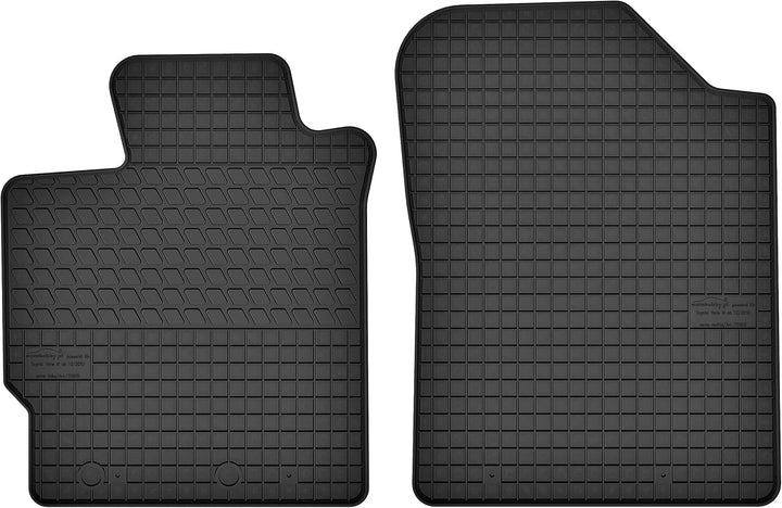 Motohobby Vorne Gummi Fussmatten Gummimatten Satz für Toyota Yaris III (ab 2011)