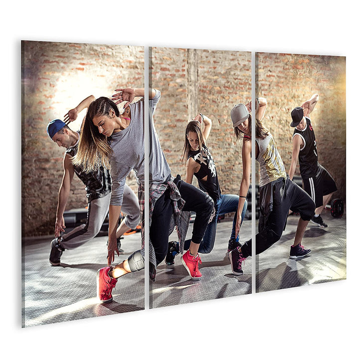 islandburner Bild auf Leinwand Break Dance Gruppe Tanz Unterricht Bilder Wandbilder Poster Leinwand