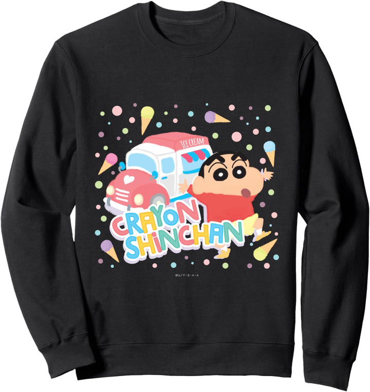 Crayon Shin-chan Eiswagen Wachsmalstift berühren Sweatshirt