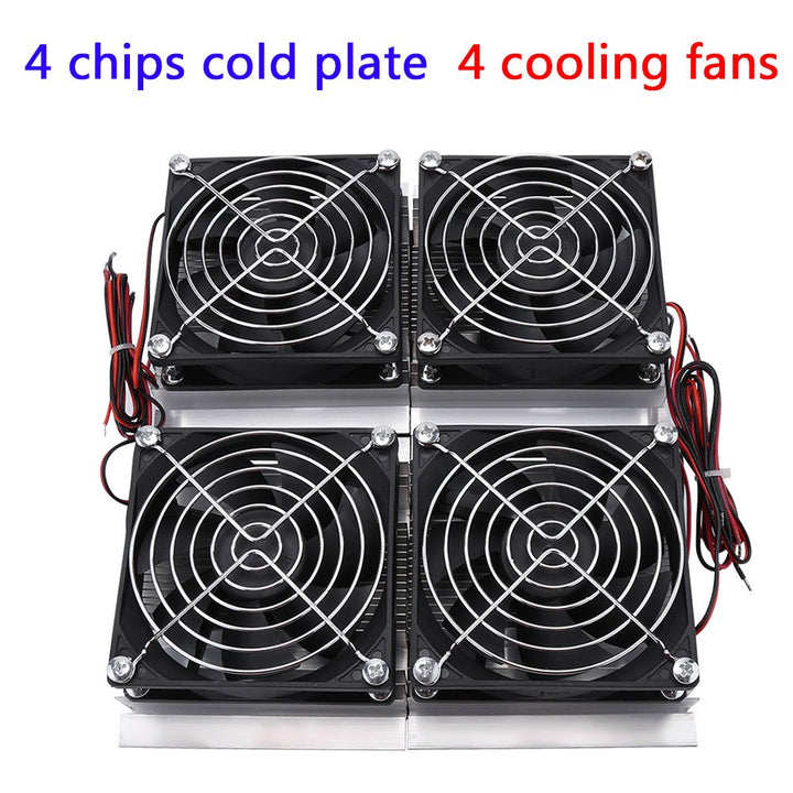 Fafeicy Halbleiterkühler, 12V 240W Halbleiter-Kühlplatten-Thermoelektrikühler mit Lüfter für Testben