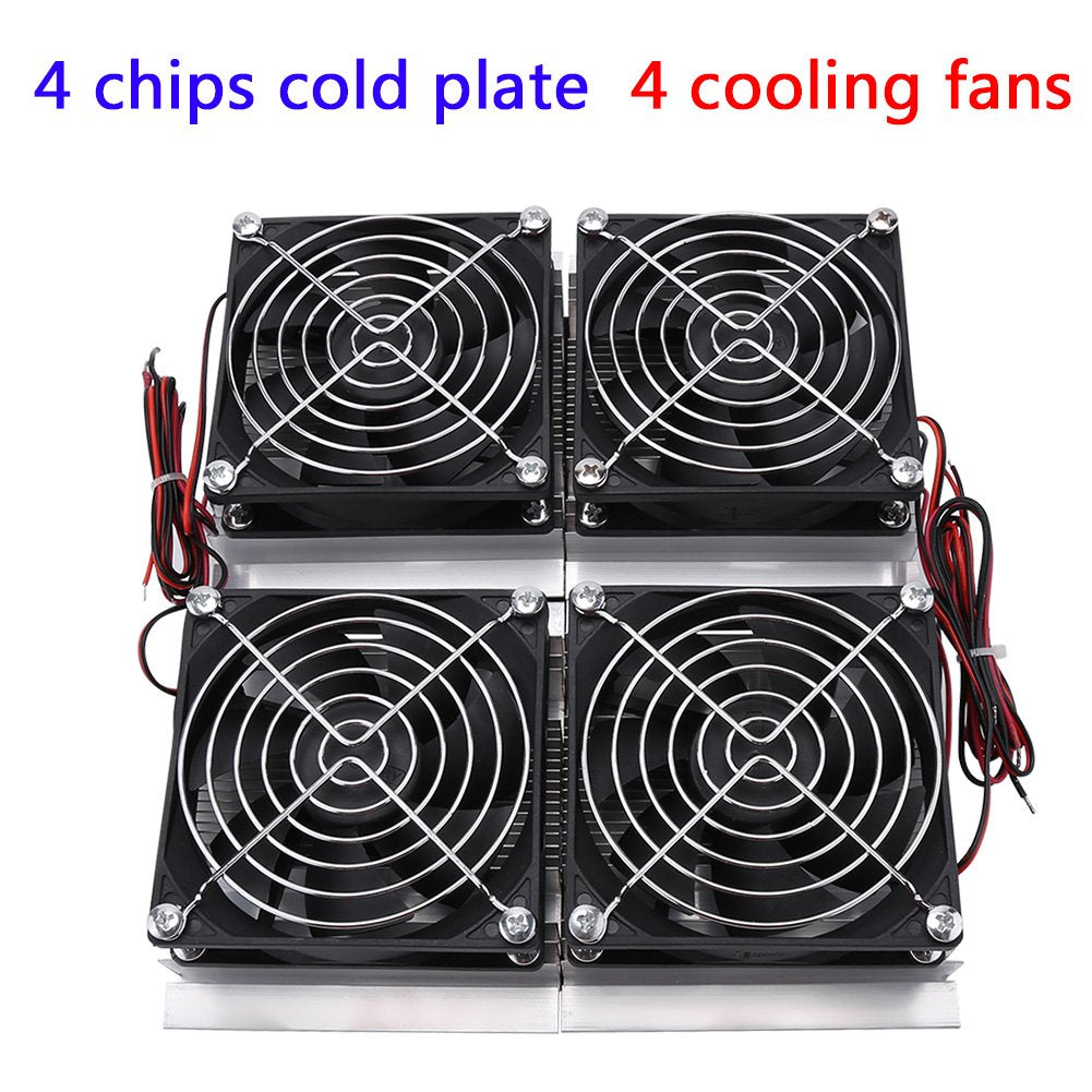 Fafeicy Halbleiterkühler, 12V 240W Halbleiter-Kühlplatten-Thermoelektrikühler mit Lüfter für Testben