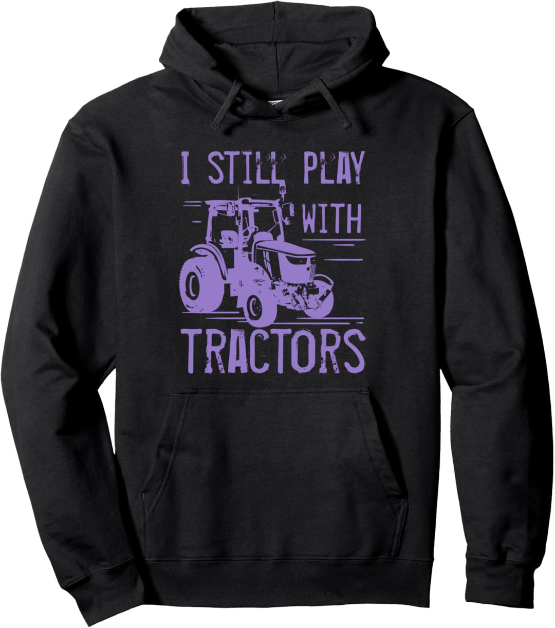 Ironischer Spruch Landwirt Spiel mit Traktoren Bauernhof Pullover Hoodie