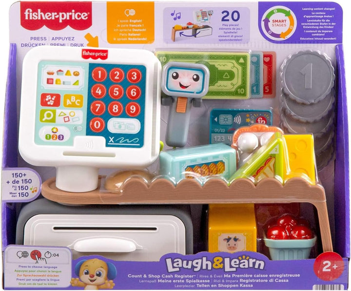 Fisher-Price - Kassenrekorder, Lernset mit über 150 Liedern, Sounds und Sätzen, 20 Zubehörteile, ita