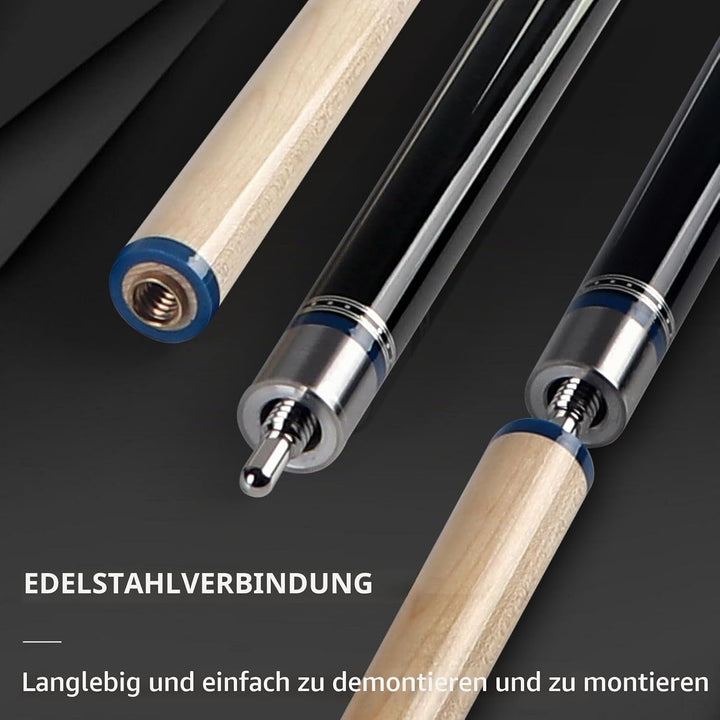 Kmise Professioneller Pool-Queue-Stick – 19 20 21 oz Queue-Sticks aus kanadischem Ahorn, Schaft mit