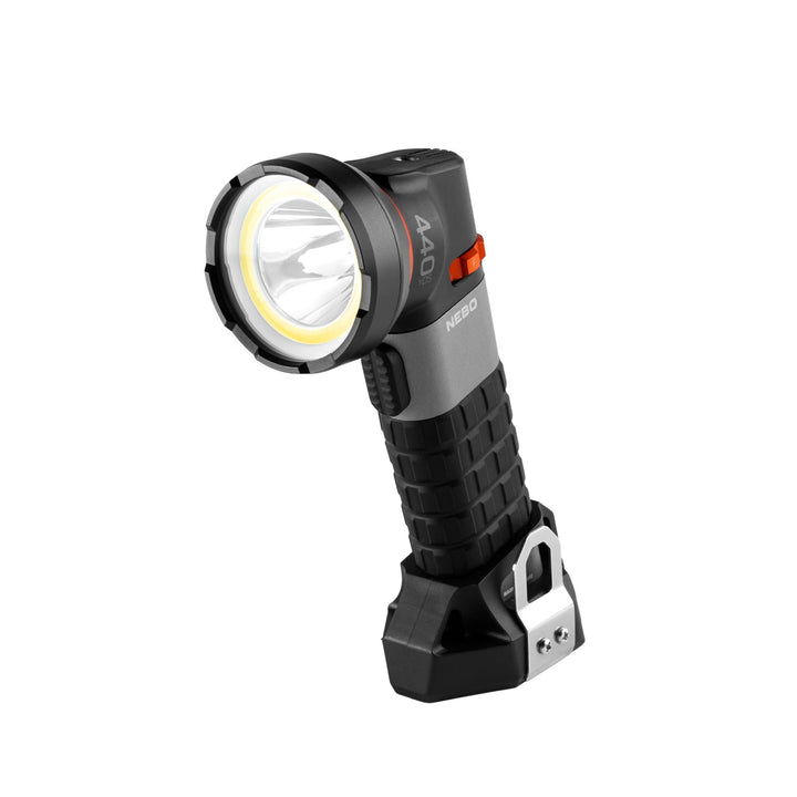NEBO Luxtreme SL25, wiederaufladbare Taschenlampe mit langlebigem, eloxiertem Aluminiumgehäuse, Schw